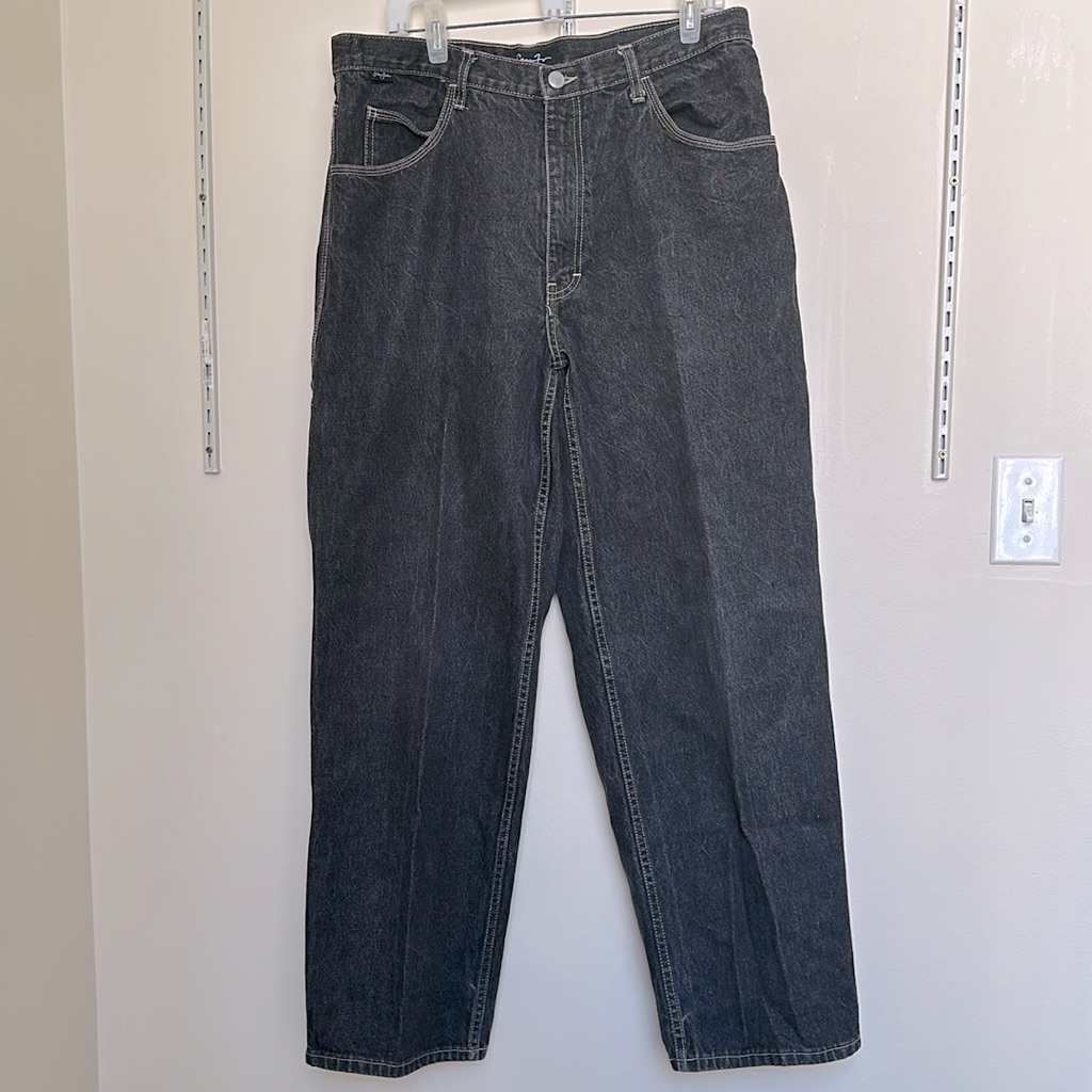 Sean John Men’s Jeans, Washed-Out Black Size 36